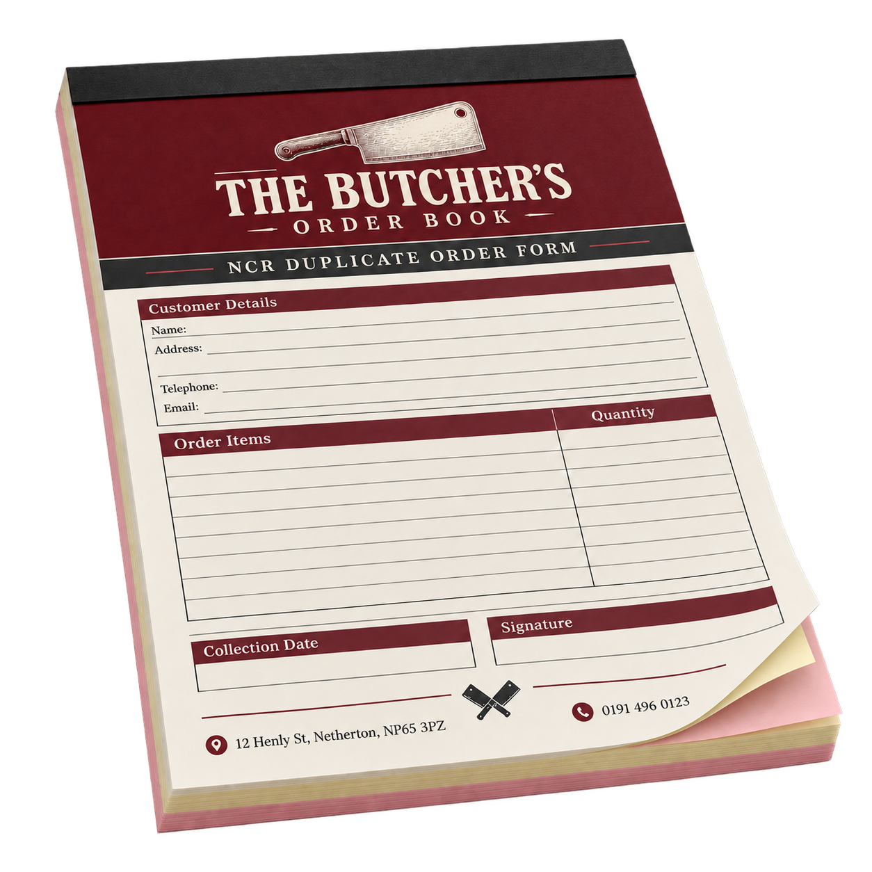 A5 NCR duplicate pads