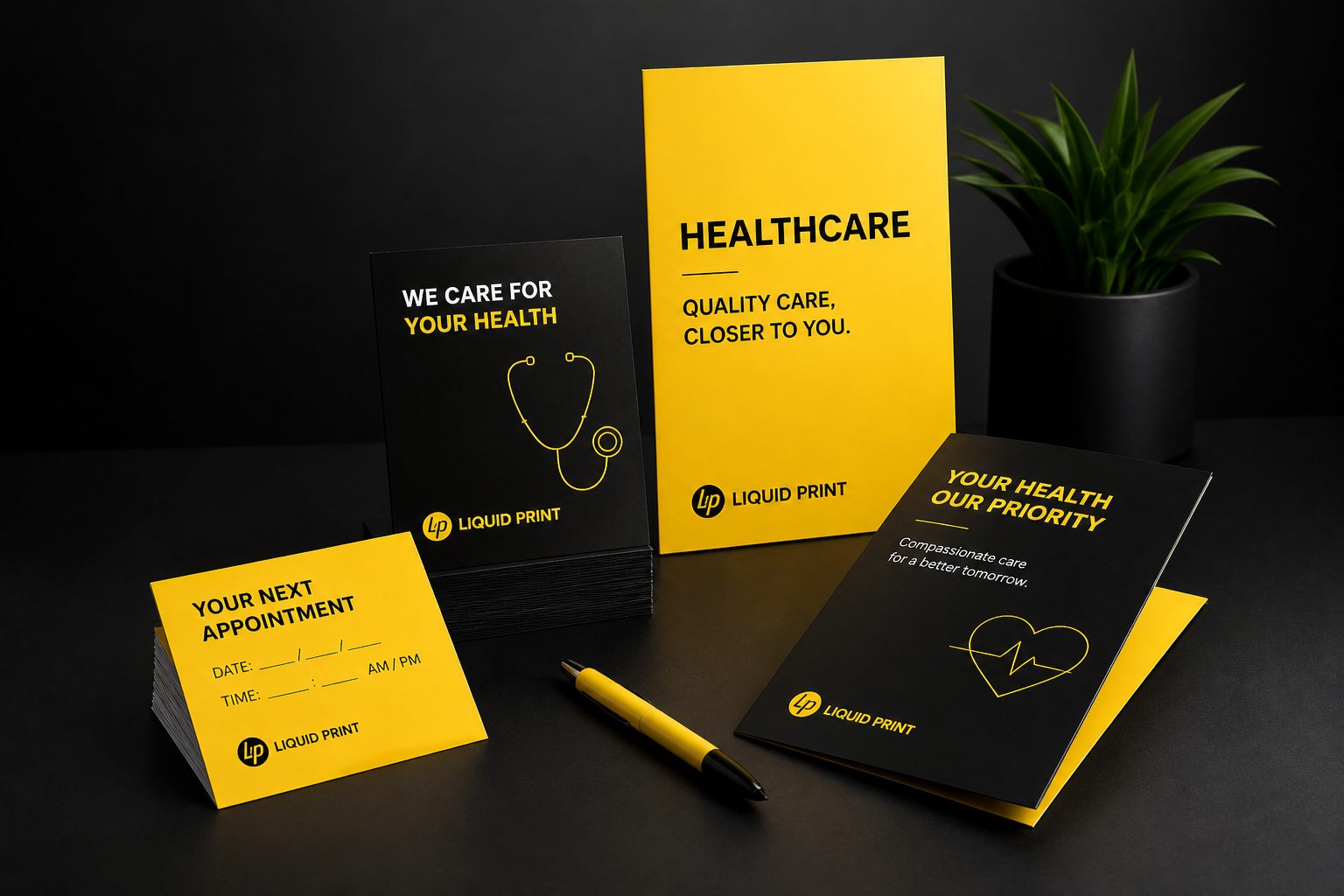 Healthcare leaflets and clinic print
