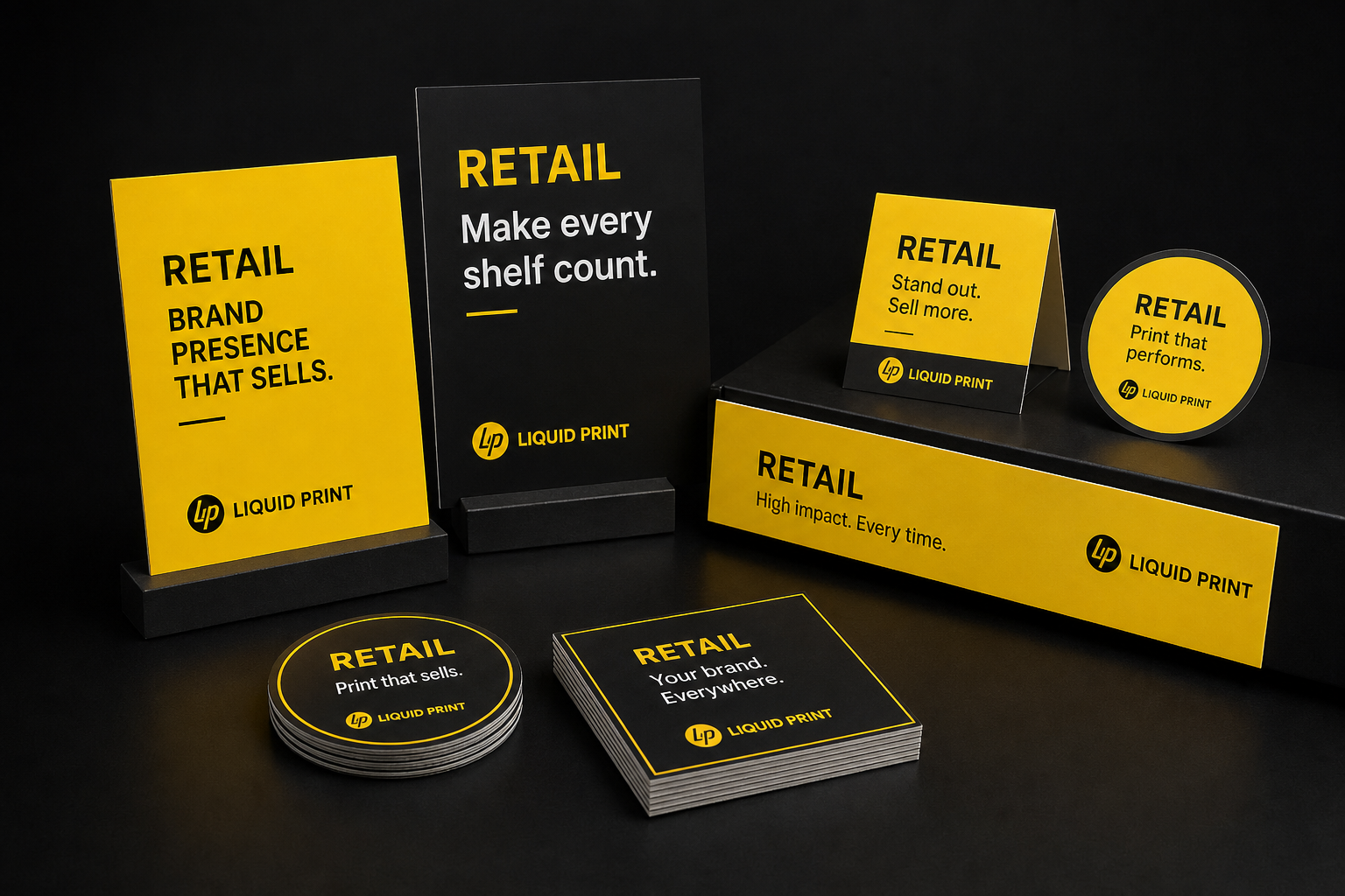 Retail POS posters and window graphics